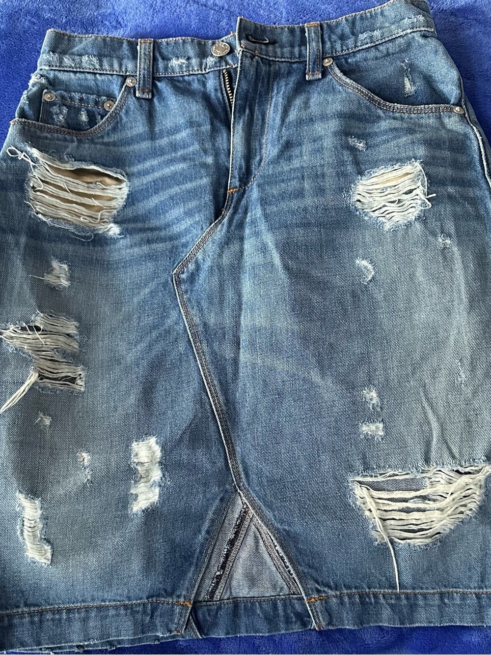 Rag & Bone Classic Blue Denim Skirts